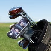Gothic Skull Putter Hoesje Golfheadcover (Insitu)