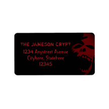 Gothic Skull Red en Black Horror Theme Halloween