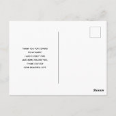 Gothic Skull Red Flowers & Gold Leaves - Hartelijk Briefkaart (Achterkant)