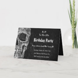Gothic Skull RIP naar zijn 20s Black Birthday Part