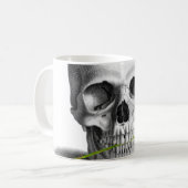 Gothic Skull Roos Horror Fantasy Koffiemok (Voorkant links)