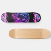 Gothic Skull Roze Paarse meisjes Persoonlijk Skateboard (Horizontaal)