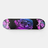 Gothic Skull Roze Paarse meisjes Persoonlijk Skateboard (Horizontaal)