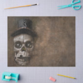 Gothic Skull Rustic Decoupage Tissuepapier (Craft)