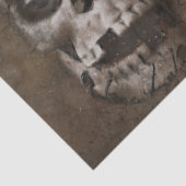 Gothic Skull Rustic Decoupage Tissuepapier (Detail)