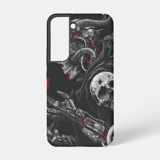 Gothic Skull Samsung Galaxy Hoesje (Achterkant)