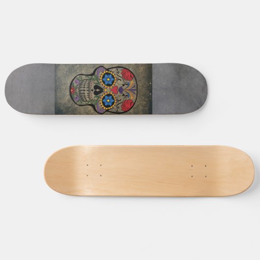 Gothic Skull-skateboards Persoonlijk Skateboard (Horizontaal)