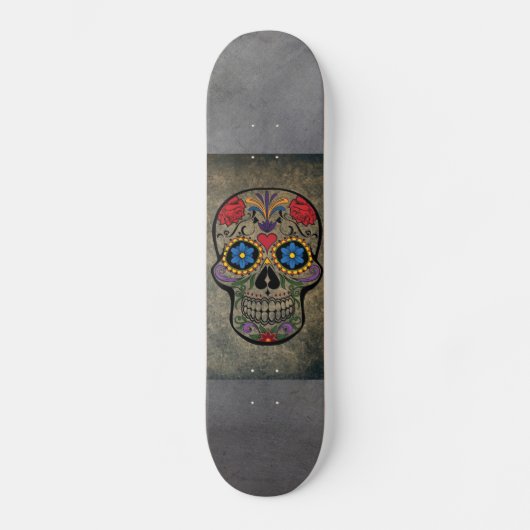 Gothic Skull-skateboards Persoonlijk Skateboard (Voorkant)