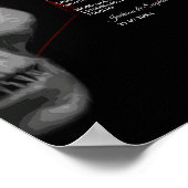 Gothic Skull Spider Candle - Dark Moody Halloween Poster (Hoek)