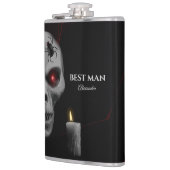 Gothic Skull Spider Candle - Donker griezelig Hall Heupfles (Links)