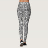 Gothic Skull & Stone Halloween Leggings (Achterkant)