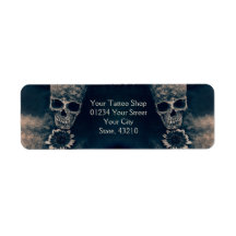 Gothic Skull Sunflower  Antiek stijl