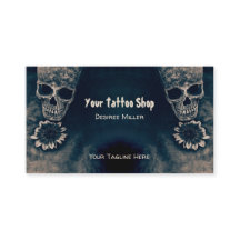 Gothic Skull Sunflower  Antiek stijl