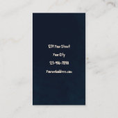 Gothic Skull Sunflower Antiek Visitekaartje (Achterkant)