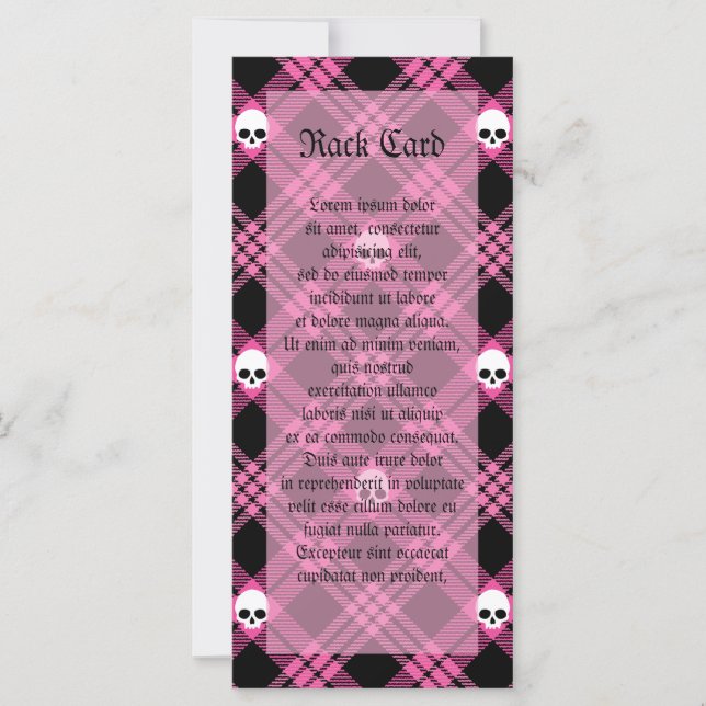 Gothic Skull Tartan Pset (Voorkant)