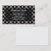 Gothic Skull Tartan Pset Visitekaartje (Voorkant / Achterkant)