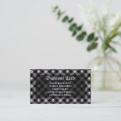 Gothic Skull Tartan Pset Visitekaartje (Staand voorkant)