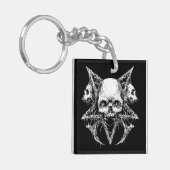 Gothic Skull Trio Sleutelhanger (Voorkant Links)