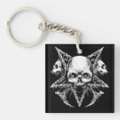 Gothic Skull Trio Sleutelhanger (Voorkant)