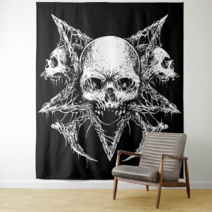 Gothic Skull Trio Wandkleed