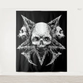 Gothic Skull Trio Wandkleed (Voorkant)