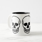 Gothic Skull Tweekleurige Koffiemok (Voorkant links)