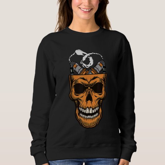 Gothic Skull Vape met Vaping MODs & Tanks (Voorkant)