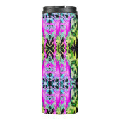 Gothic Skull Waterverf Halloween Neon Art Thermosbeker (Achterkant)