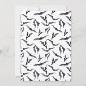 Gothic Skull We gaan dood op feest Halloween Party Kaart (Achterkant)