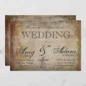 Gothic Skull Wedding Invitation Kaart (Voorkant / Achterkant)