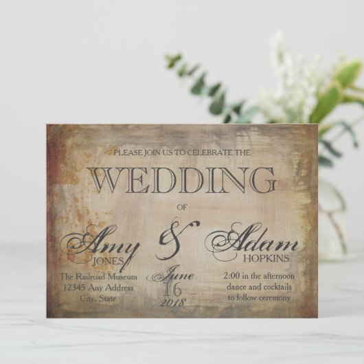 Gothic Skull Wedding Invitation Kaart (Staand voorkant)