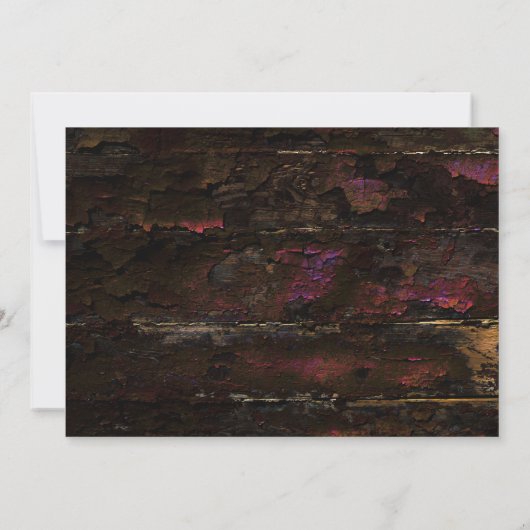 Gothic Skull Wedding Kaart (Achterkant)