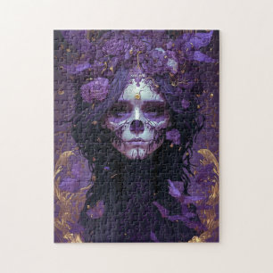 Gothic Skull Woman Dark Fantasy Art Legpuzzel