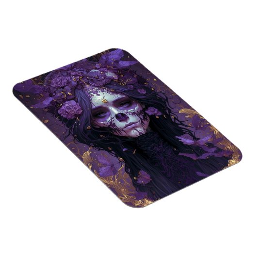 Gothic Skull Woman Dark Fantasy Art Magneet (Rechterzijde)