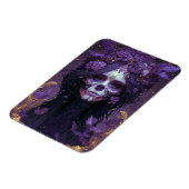 Gothic Skull Woman Dark Fantasy Art Magneet (Linkerzijde)