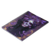 Gothic Skull Woman Dark Fantasy Art Notitieboek (Linkerzijde)