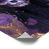 Gothic Skull Woman Dark Fantasy Art Poster (Hoek)