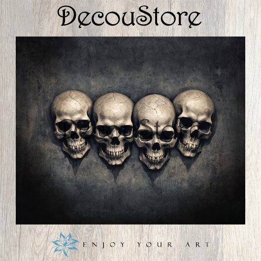 Gothic Skulls Collection Decoupage Tissuepapier
