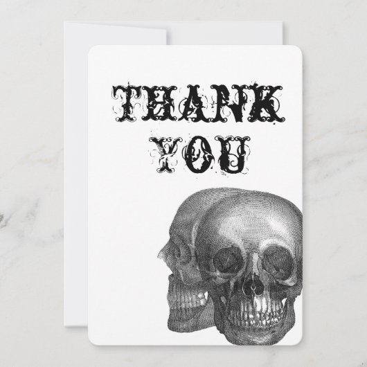 Gothic Skulls Dank je kaart (Voorkant)