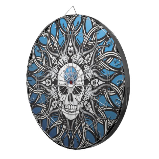 Gothic Skulls Dartbord (Voorkant Rechts)