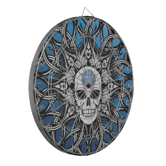 Gothic Skulls Dartbord (Voorkant Links)