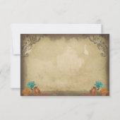 Gothic Skulls Day of the Dead Wedding RSVP-kaarten RSVP Kaartje (Achterkant)