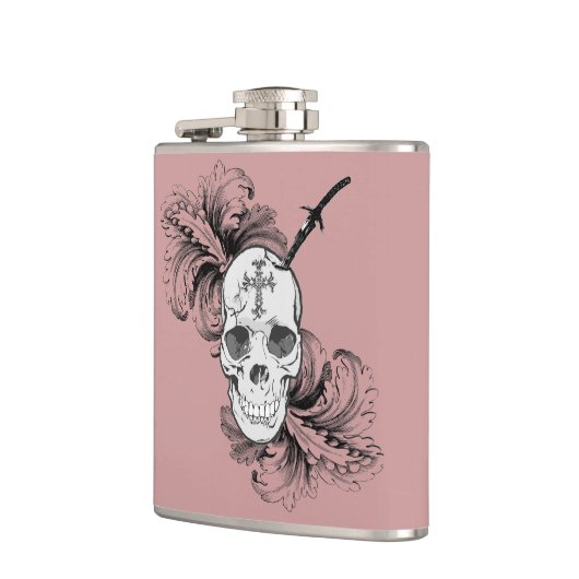 Gothic Skulls Flask Heupfles (Links)