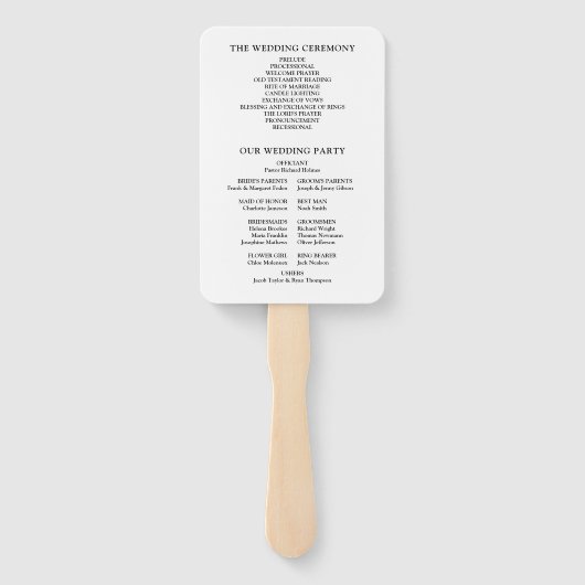 Gothic Skulls Floral Wedding Programma Handwaaier (Achterkant)