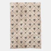 Gothic Skulls Grid Theedoek (Verticaal)