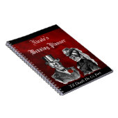 Gothic Skulls Grunge Custom Wedding Planner-laptop Notitieboek (Rechterzijde)