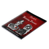Gothic Skulls Grunge Custom Wedding Planner-laptop Notitieboek (Linkerzijde)