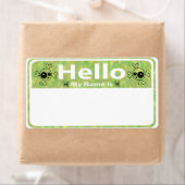 gothic skulls hallo mijn naam is sticker (Insitu)