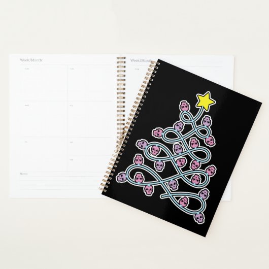 Gothic Skulls Kerstboom Planner (Display)