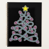 Gothic Skulls Kerstboom Planner (Voorkant)